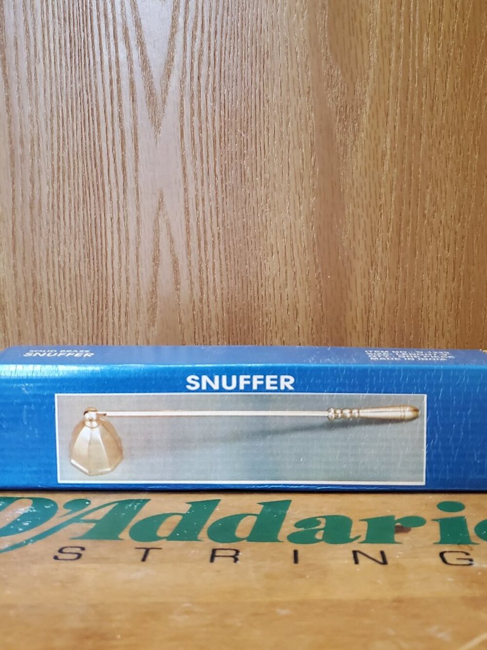 Brass candle snuffer original box